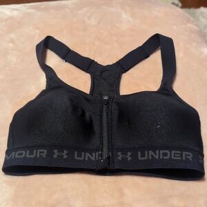 Compress bra with front zipper